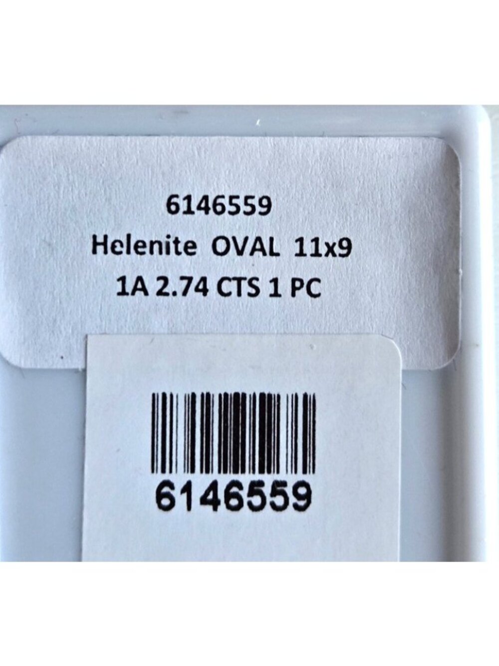 Helenite Oval Cut Loose Gemstone 11x9 mm - Picture 2 of 3